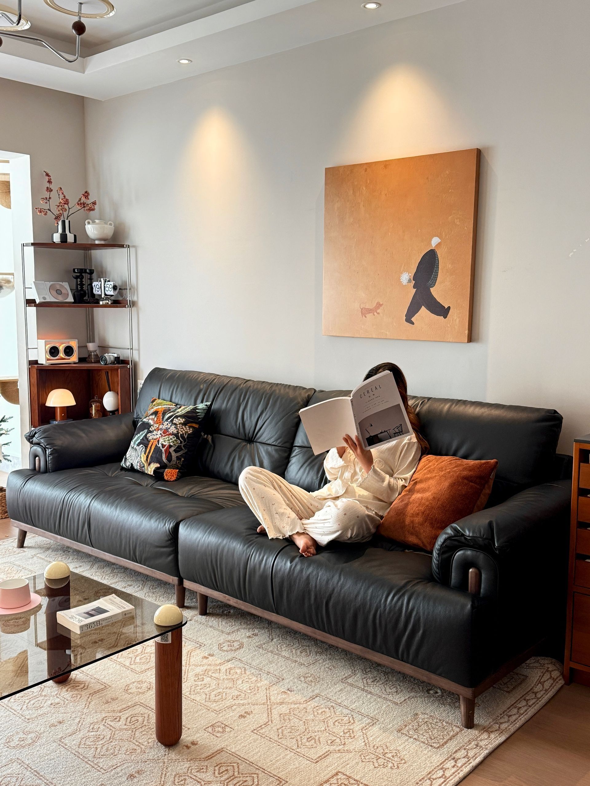 Sofa bọc da thật 22953