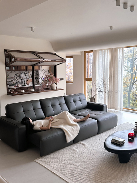 Sofa bọc da thông minh 22881G