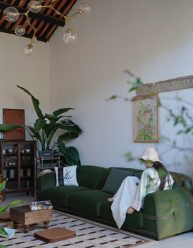 Sofa bọc vải nỉ 210027