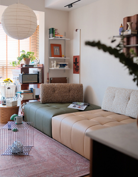 Sofa phối xanh-vàng 28327B+28327D